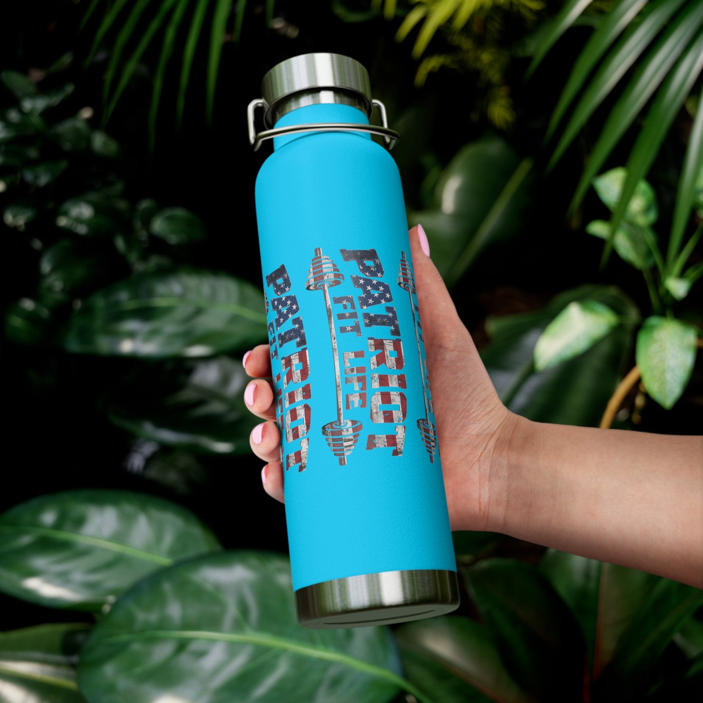 Patriot Fit Life 22oz Copper Insulated Bottle | American Flag Water Bottle