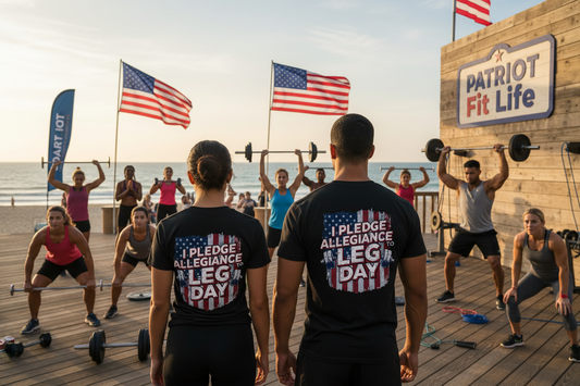 I Pledge Allegiance to Leg Day Shirt | Patriotic Gym Tee