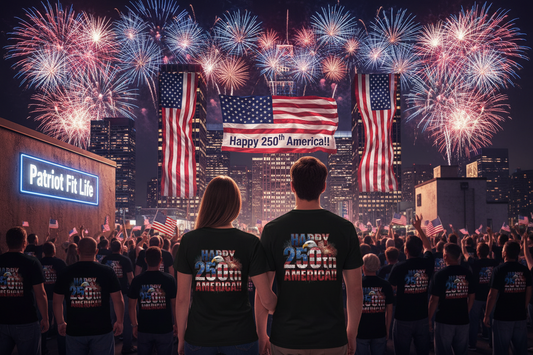 Happy 250th Birthday America T-Shirt | Patriotic Bald Eagle USA Flag Tee | 1776–2026