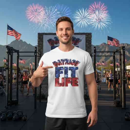 Patriot Fit Life T-Shirt - American Flag Fitness Tee