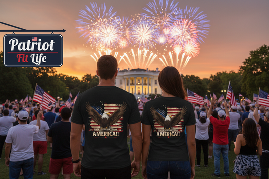 Happy 250th Birthday America T-Shirt | Patriotic Bald Eagle Flag Tri-Blend Tee | 1776–2026