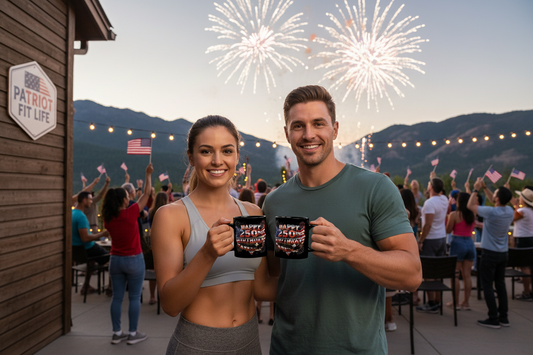 Happy 250th Birthday America Mug - Patriotic 4th of July Black Coffee Cup | 11oz & 15oz