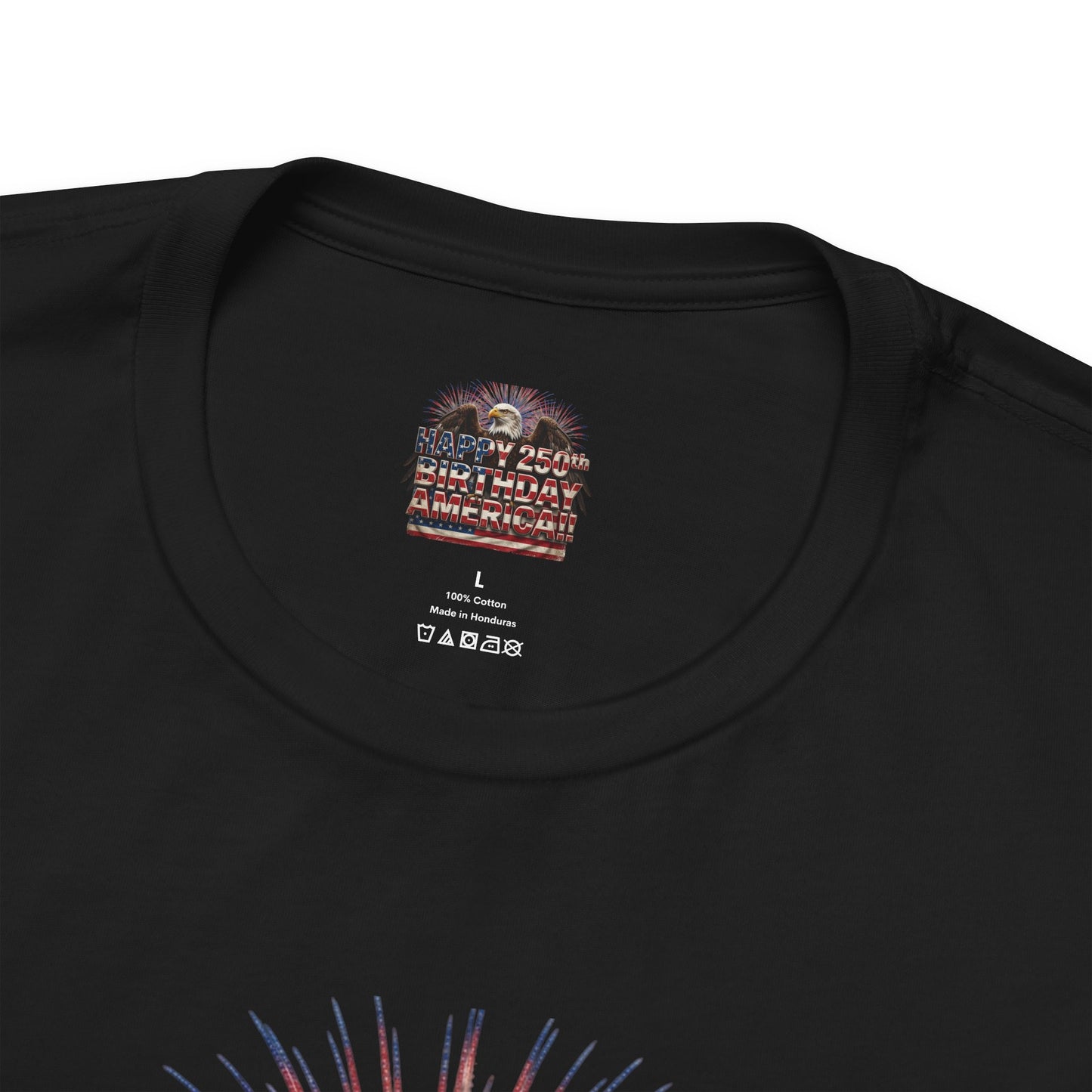 Happy 250th Birthday America T-Shirt | Patriotic Eagle & Flag Tee | Bella Canvas | XS-4XL