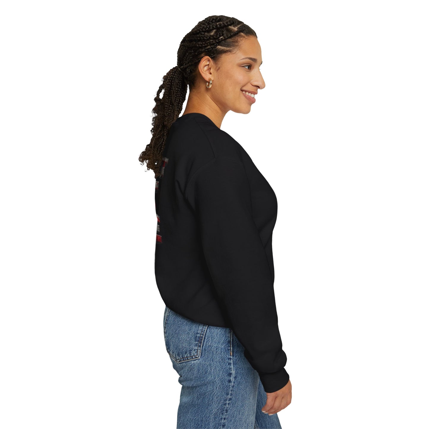 Patriot Fit Life Crewneck Sweatshirt - American Flag Graphic Pullover