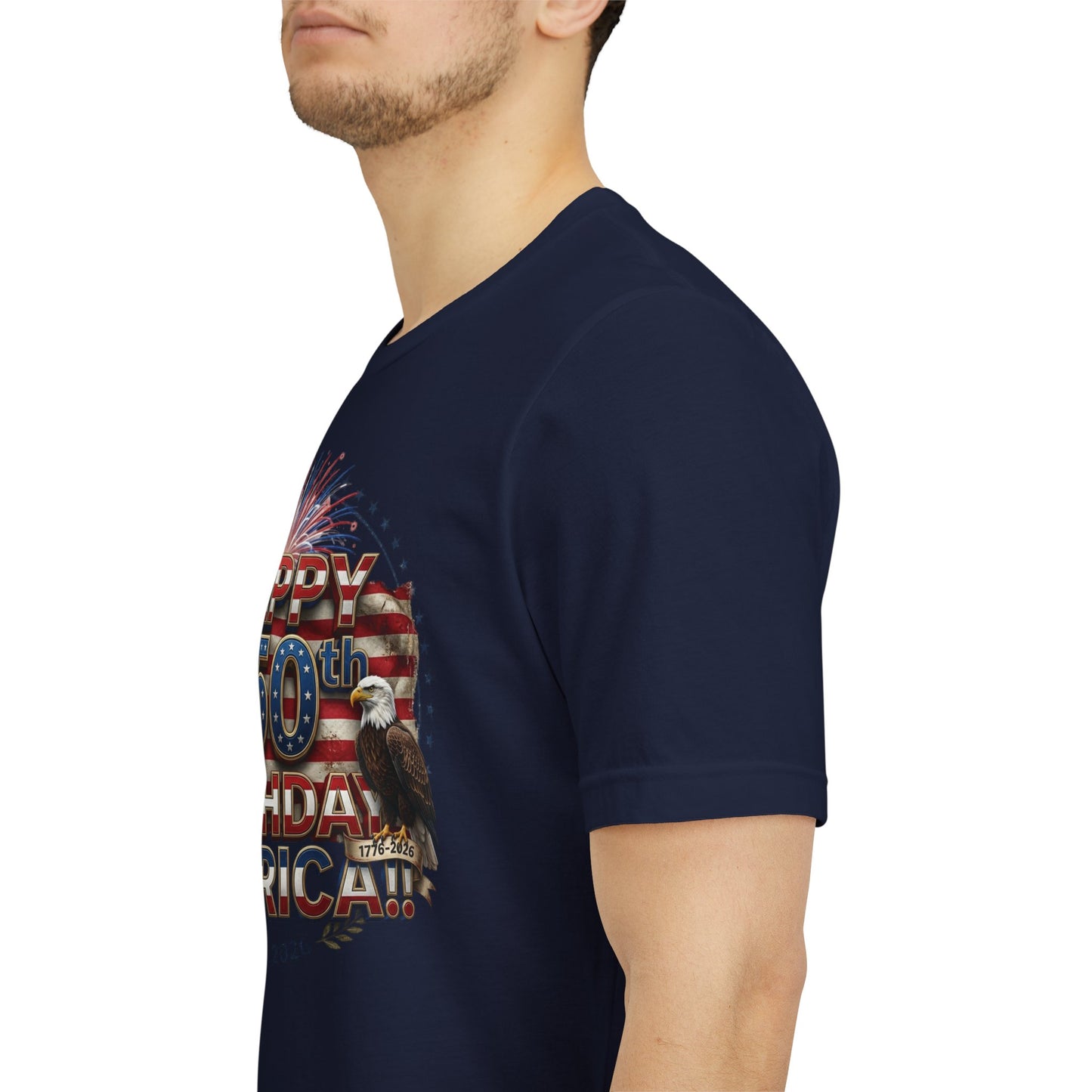 1776–2026 America 250th Birthday T-Shirt | Patriotic Eagle & Flag Tee | July 4th 2026 Commemorative