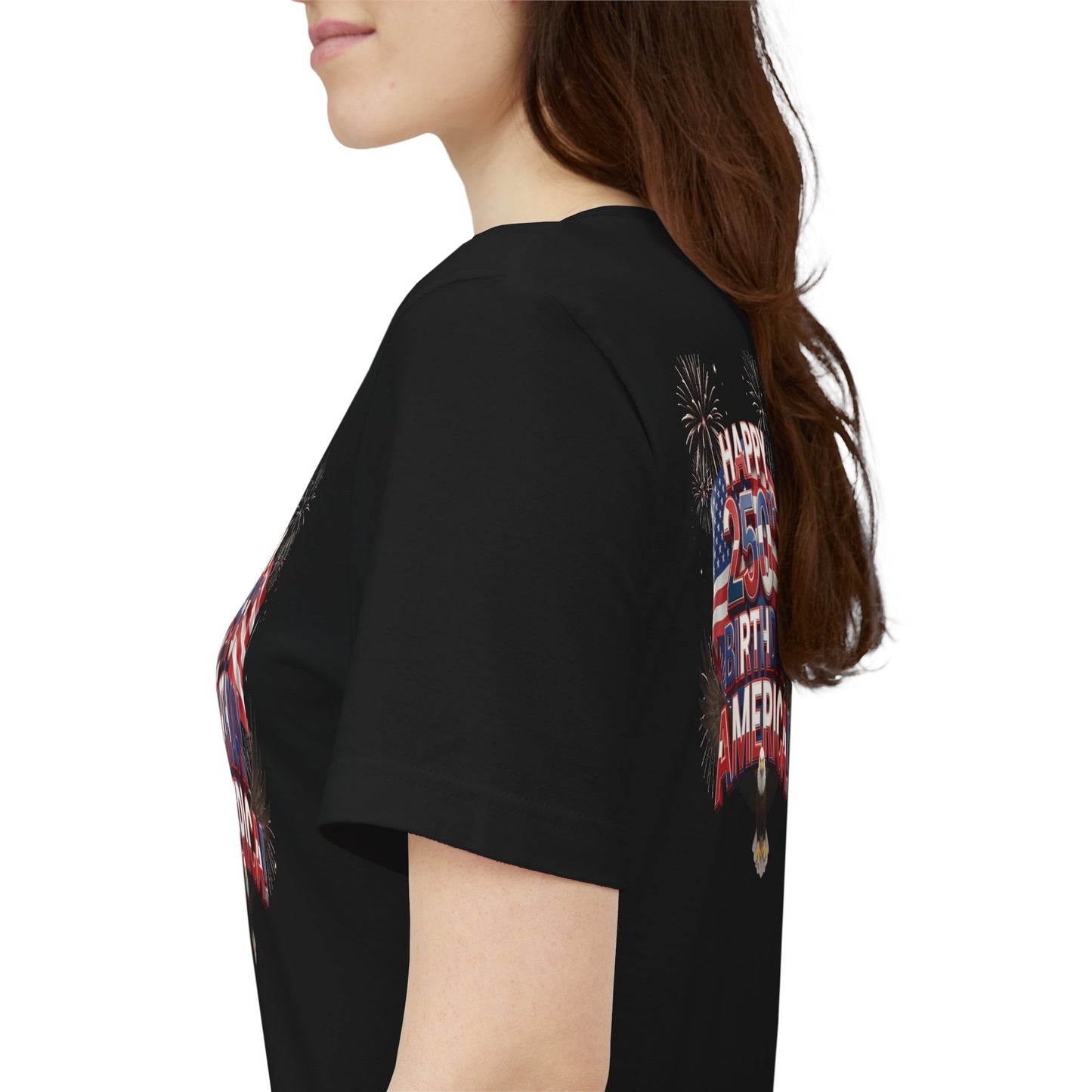 Happy 250th Birthday America Fireworks Eagle T-Shirt | July 4th