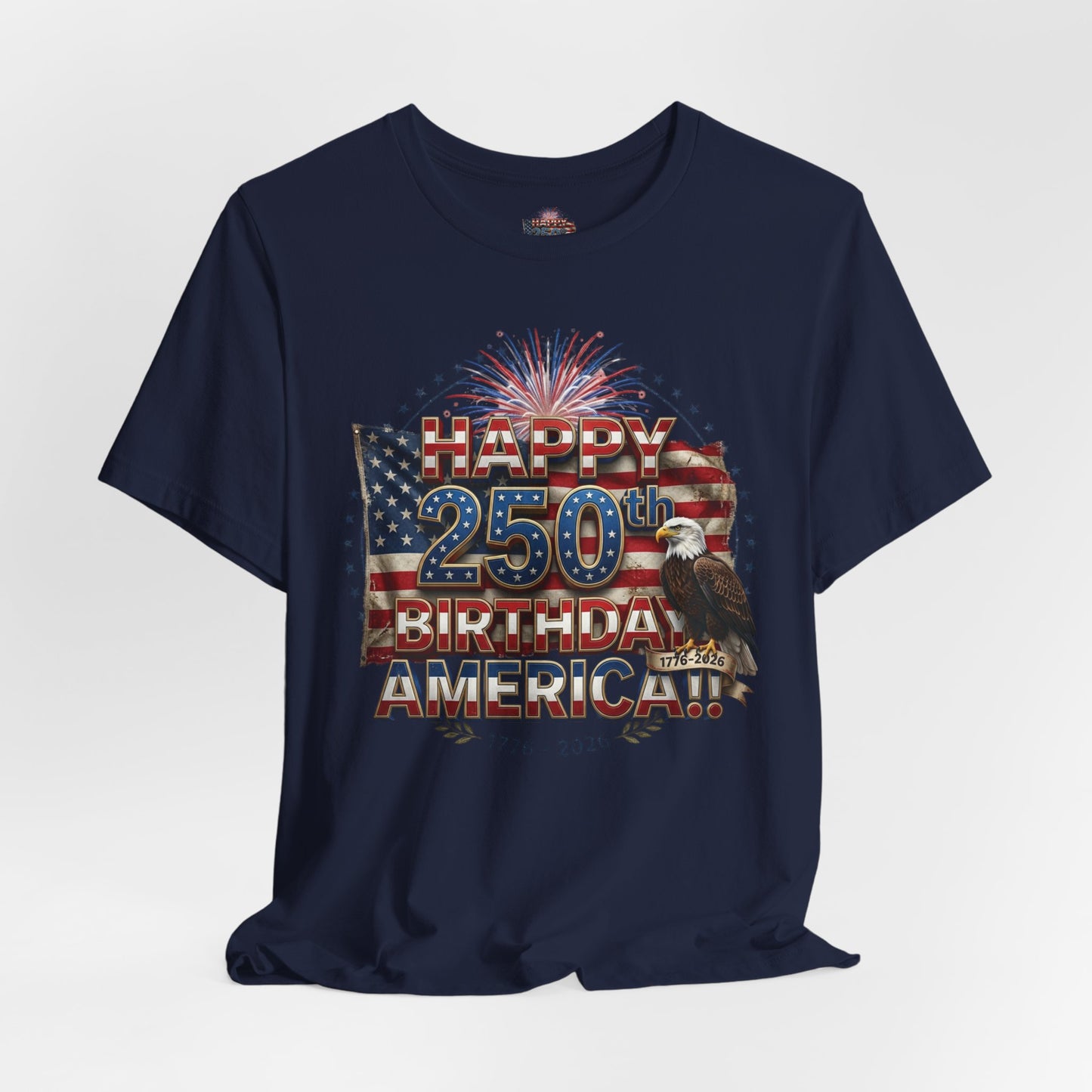 1776–2026 America 250th Birthday T-Shirt | Patriotic Eagle & Flag Tee | July 4th 2026 Commemorative