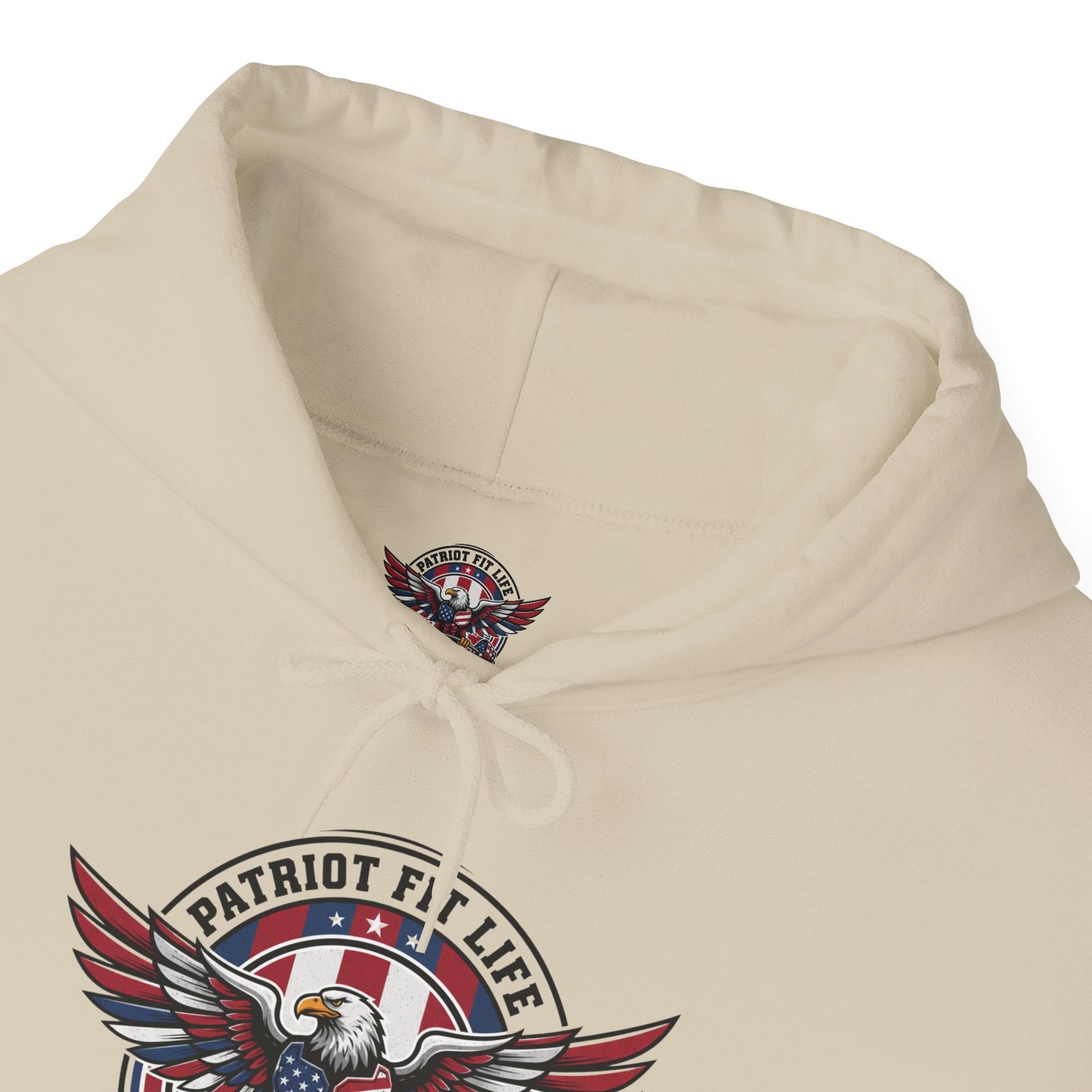 Patriot Fit Life Hoodie — American Eagle Flag Fitness Sweatshirt - Premium Patriotic Apparel