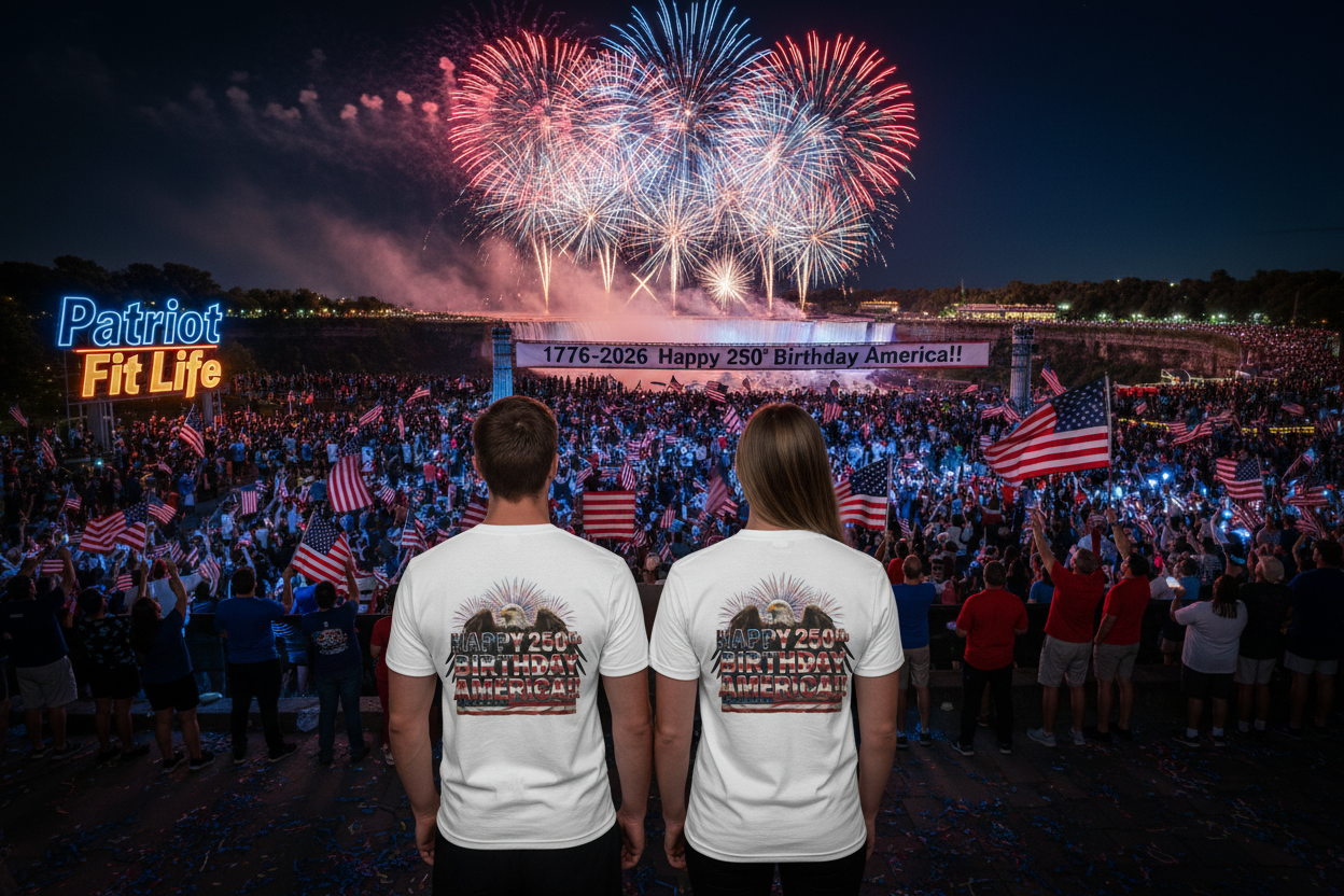 Happy 250th Birthday America T-Shirt | Patriotic Eagle & Flag Tee | Bella Canvas | XS-4XL