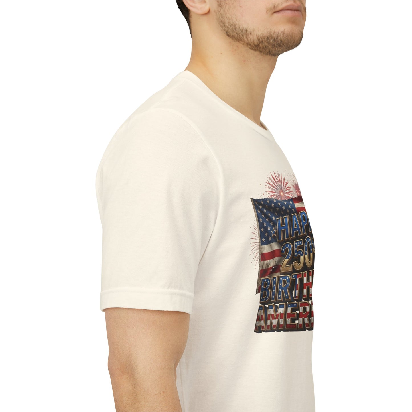 Happy 250th Birthday America T-Shirt | Patriotic Bald Eagle & Flag Tee | July 4th 2026 | 1776–2026