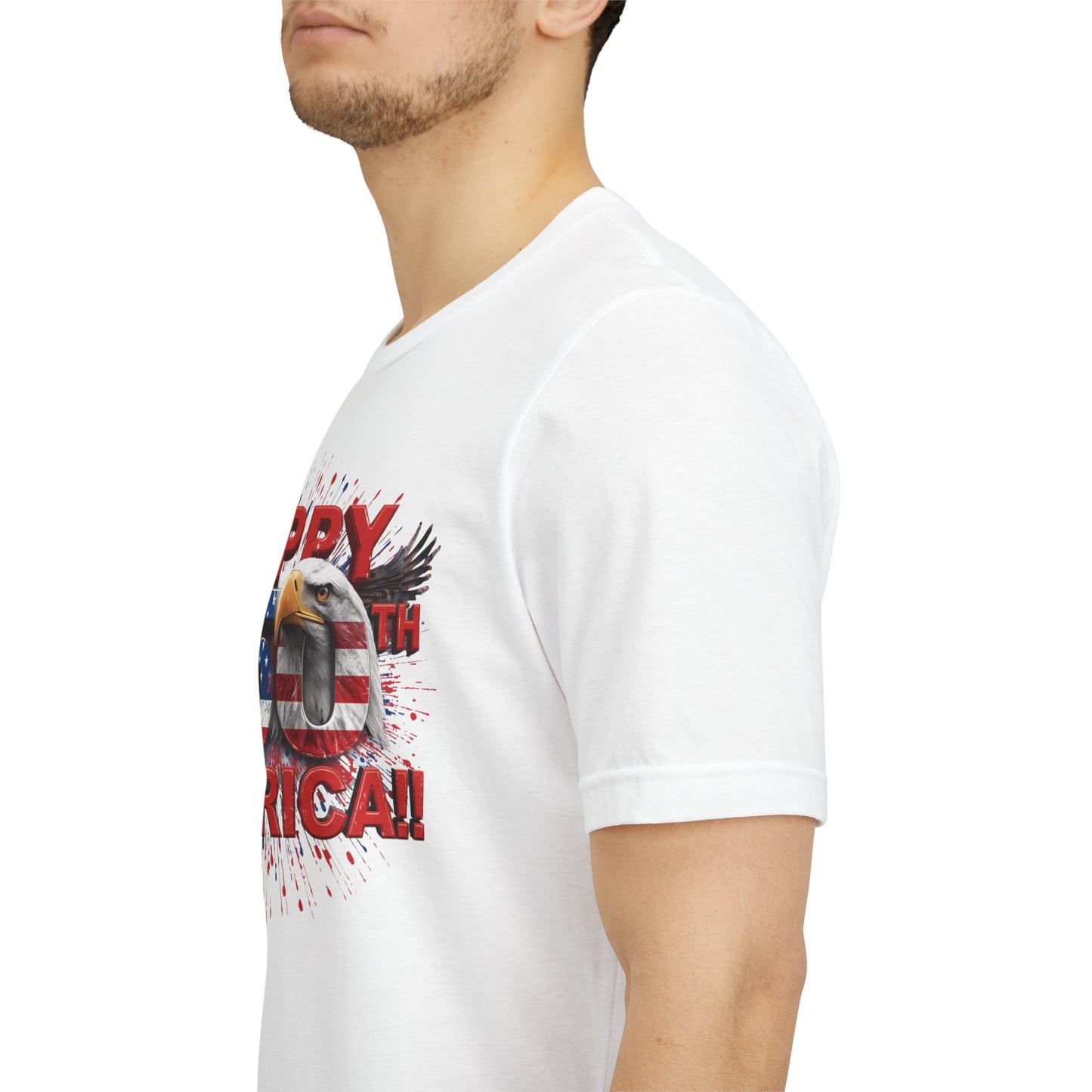 Happy 250th Birthday America T-Shirt | Patriotic Bald Eagle 4th of July Tee | 1776-2026 | XS-4XL