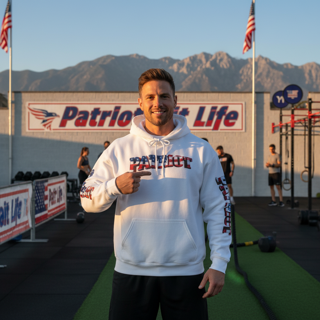 Patriot Hoodie - American Flag Graphic Pullover Sweatshirt