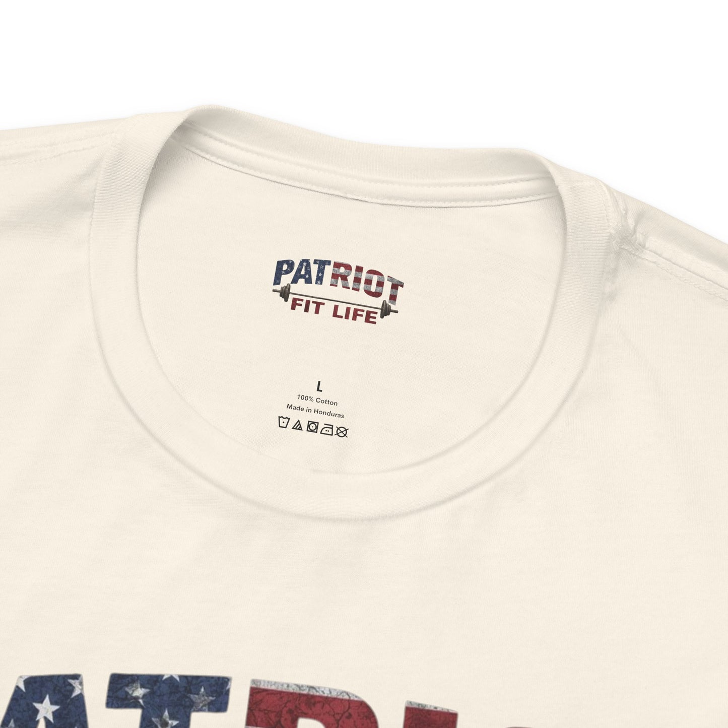 Patriot Fit Life T-Shirt | American Flag Barbell Gym Tee