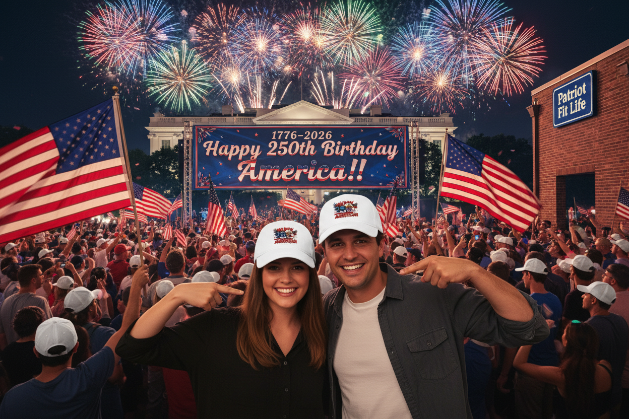 Happy 250th Birthday America Baseball Cap | Patriotic Eagle & Flag Low Profile Hat | 1776-2026 | 5 Colors