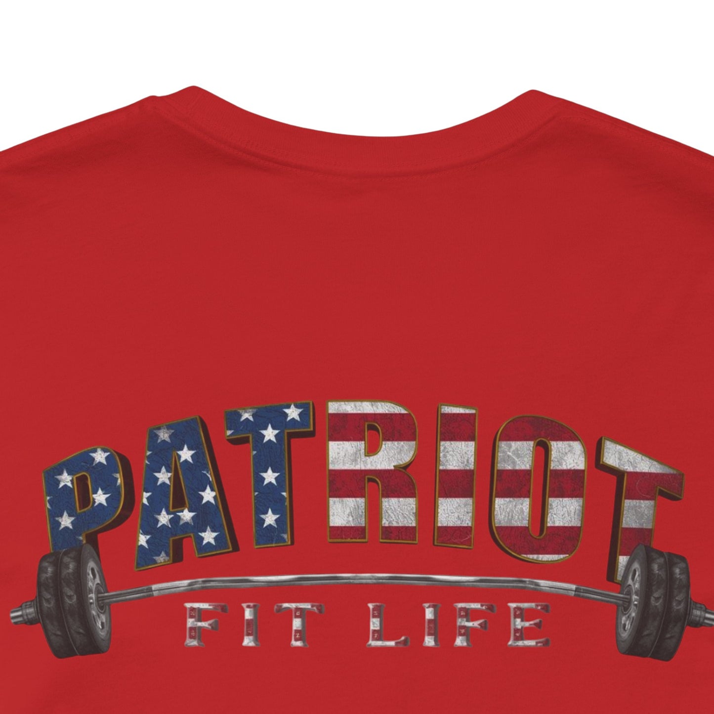 Patriot Fit Life T-Shirt | American Flag Weightlifting Gym Tee