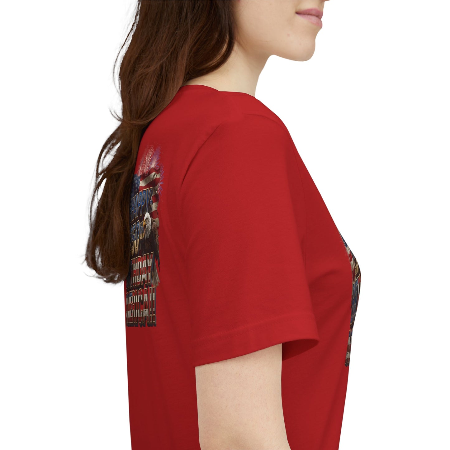 Happy 250th Birthday America T-Shirt | Patriotic Bald Eagle & Flag Tee | July 4th 2026 | 1776–2026