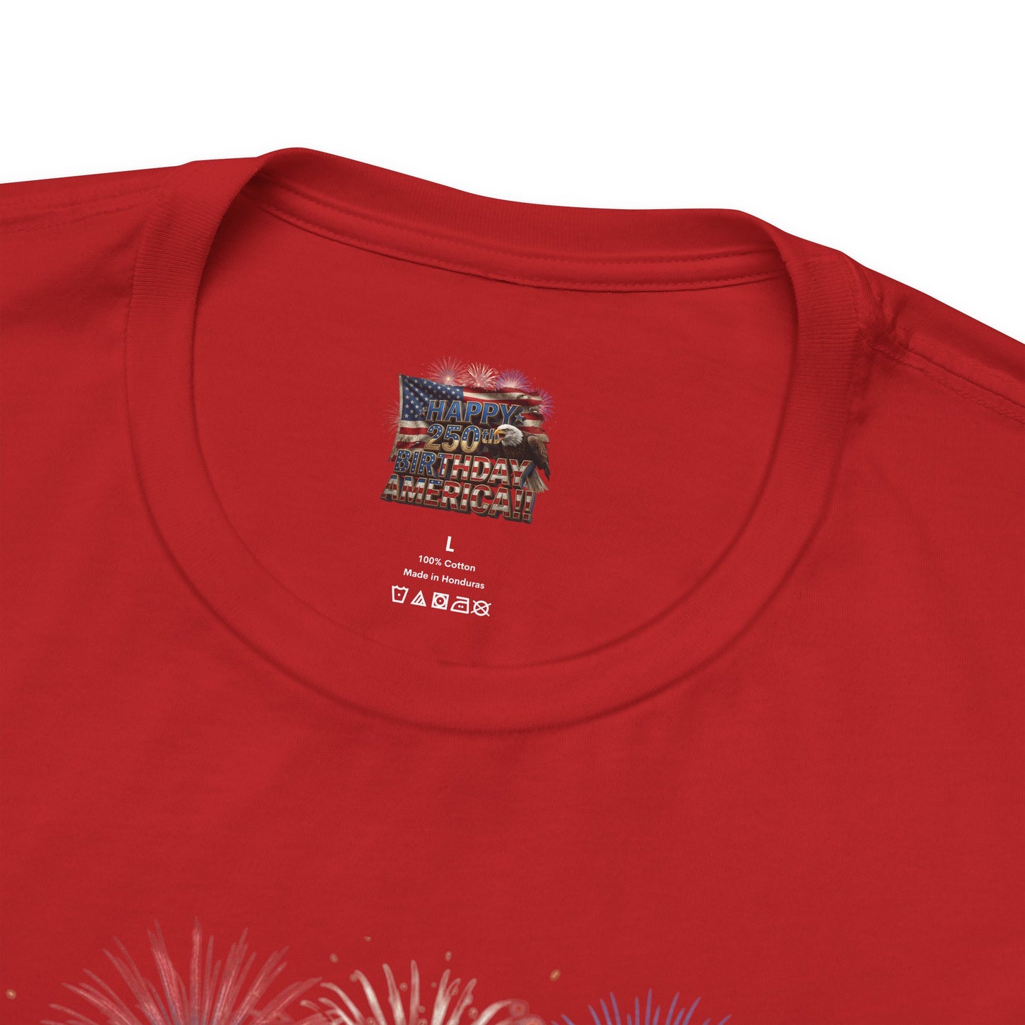 Happy 250th Birthday America T-Shirt | Patriotic Bald Eagle & Flag Tee | July 4th 2026 | 1776–2026