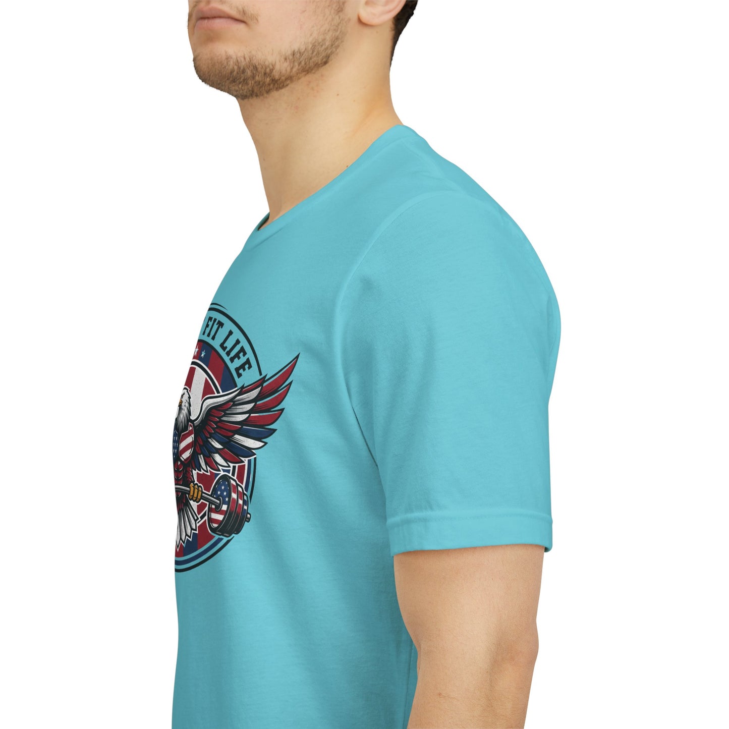 Patriot Fit Life Eagle T-Shirt | American Flag Fitness Tee