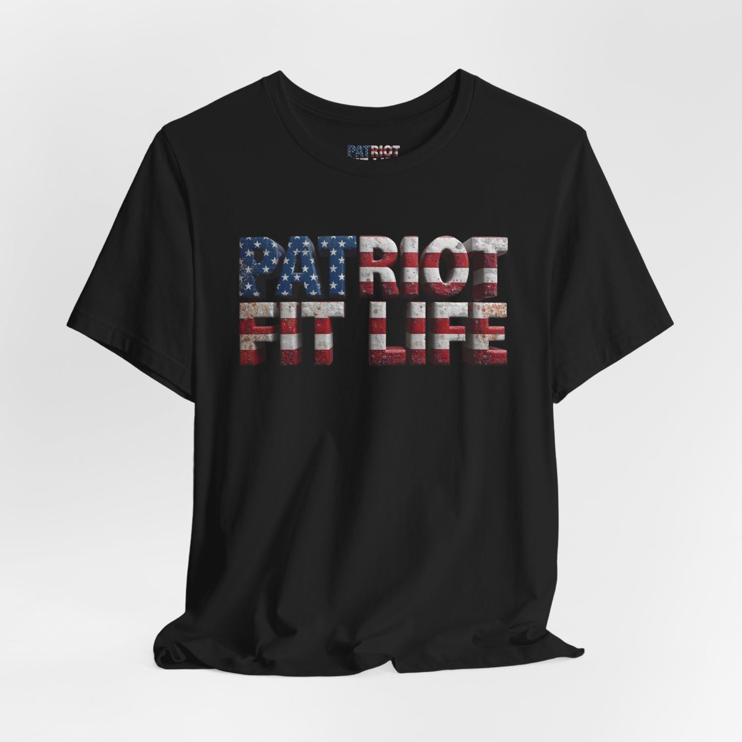 Patriot Fit Life American Flag Gym T-Shirt | Fitness Apparel
