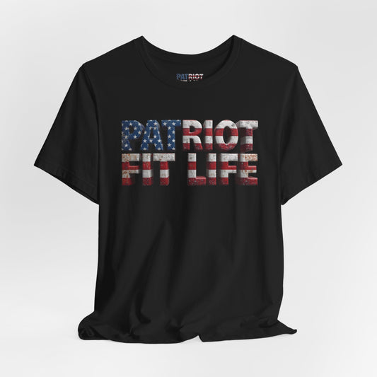 Patriot Fit Life American Flag Gym T-Shirt | Fitness Apparel