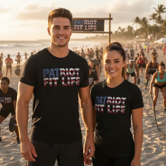 Patriot Fit Life American Flag Gym T-Shirt | Fitness Apparel