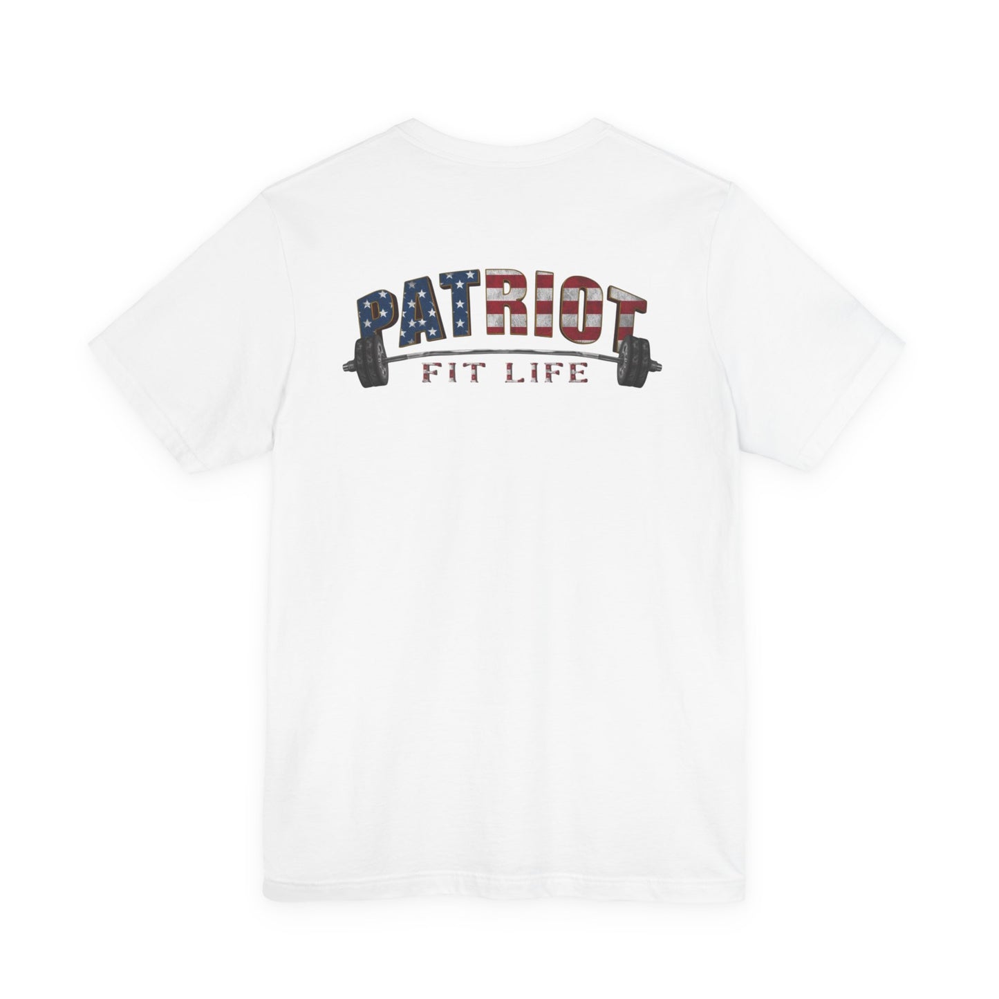 Patriot Fit Life T-Shirt | American Flag Weightlifting Gym Tee