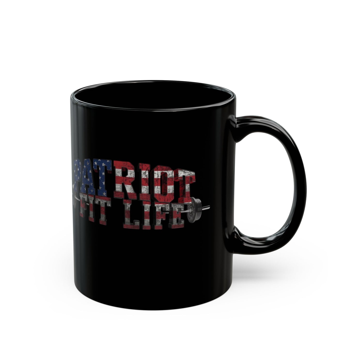 Patriot Fit Life Mug | American Flag Weightlifting Coffee Cup