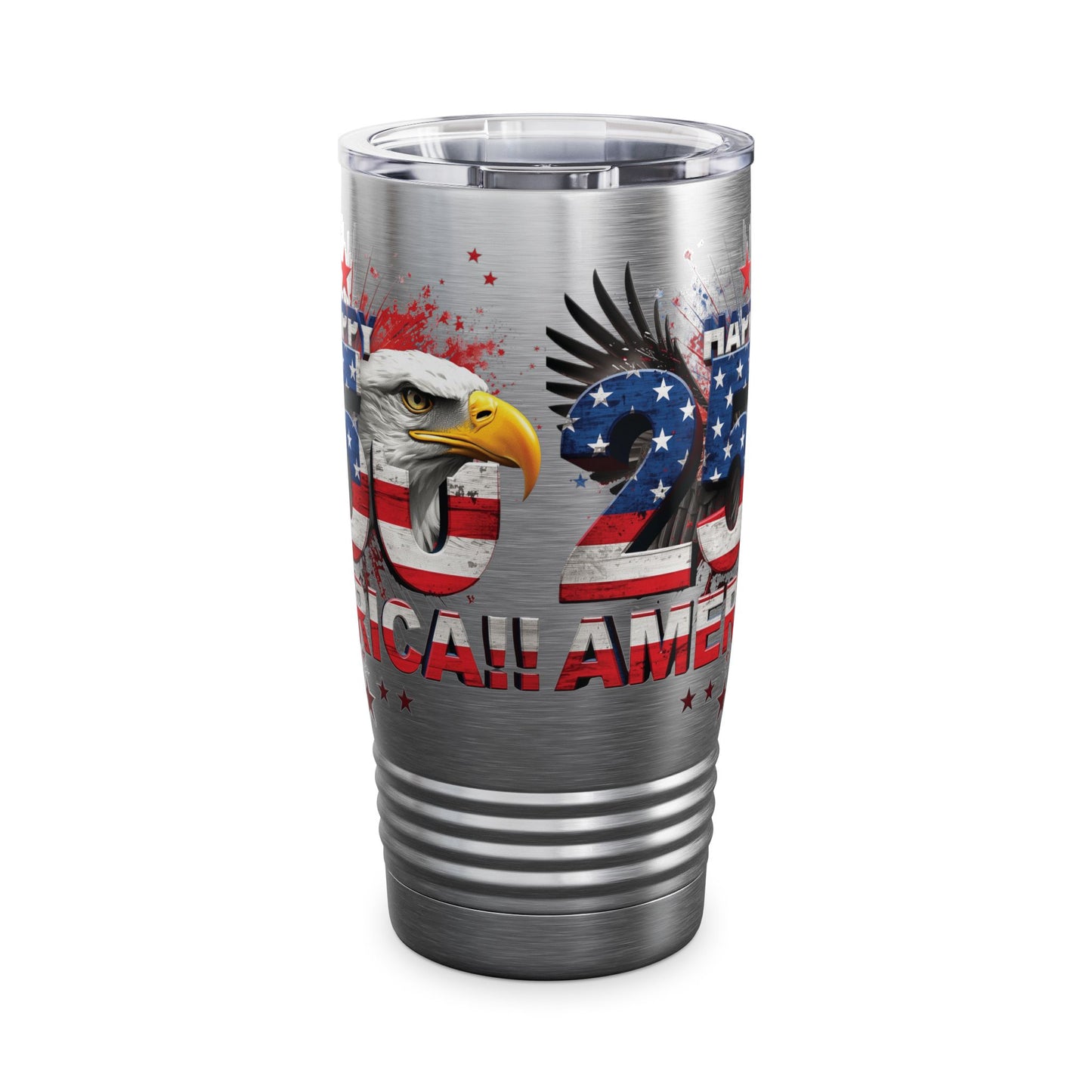 Happy 250th America Eagle Tumbler | 20oz Patriotic Stainless Steel Travel Cup | 1776–2026