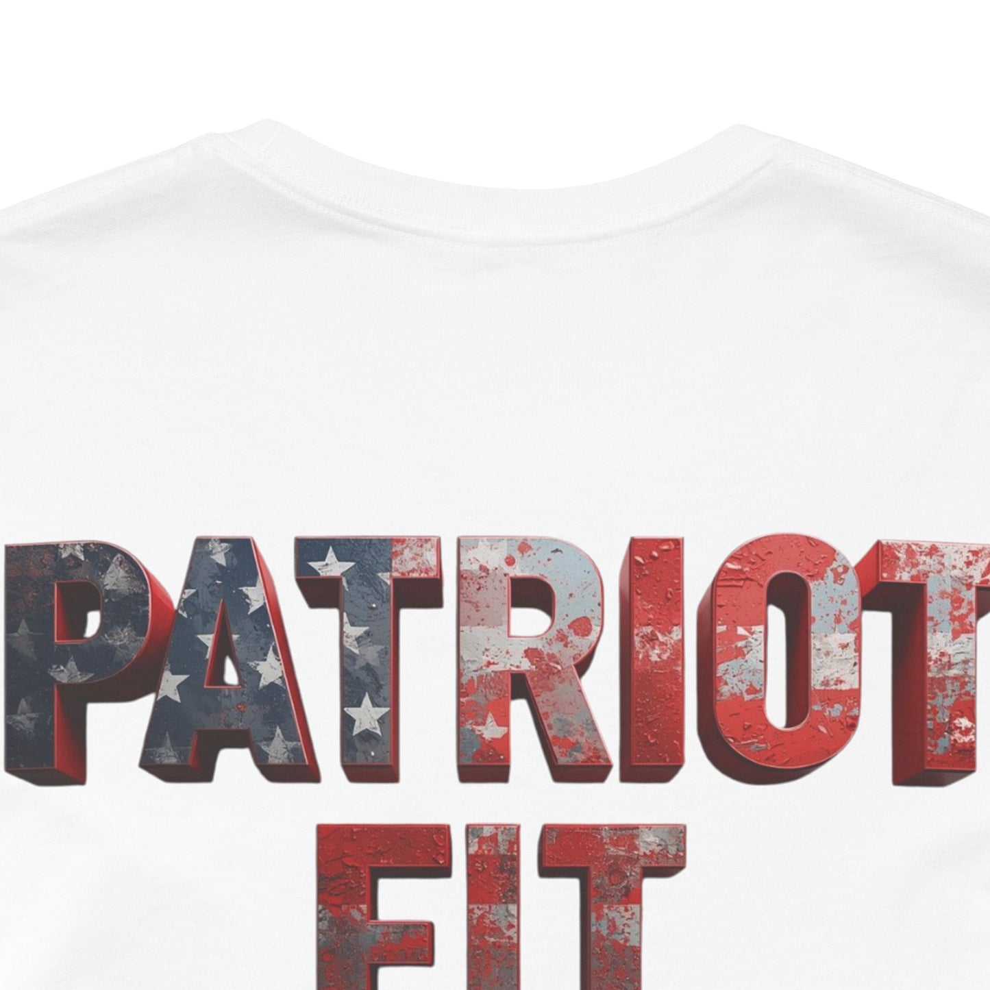 Patriot Fit Life T-Shirt - American Flag Block Letter Graphic Tee
