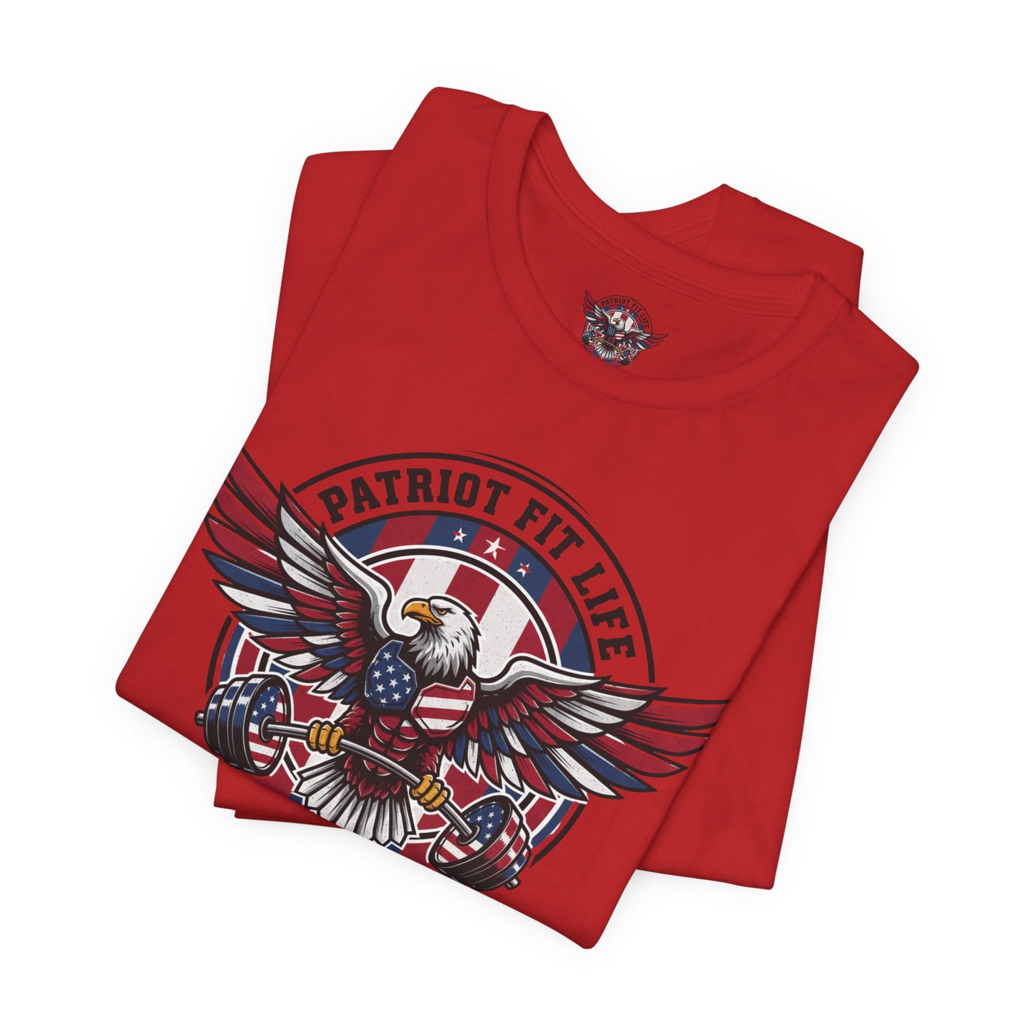 Patriot Fit Life Eagle T-Shirt | American Flag Fitness Tee
