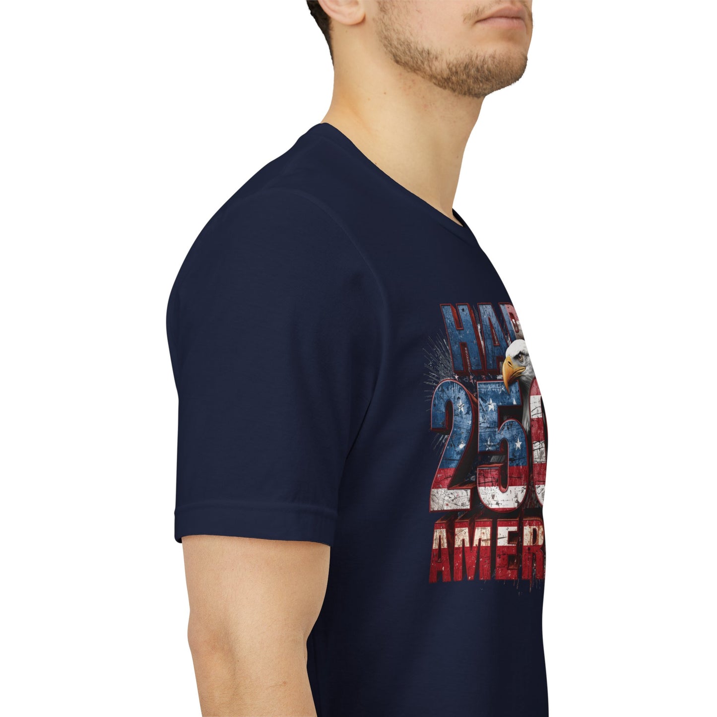 Happy 250th Birthday America T-Shirt | Patriotic Bald Eagle USA Flag Tee | 1776–2026