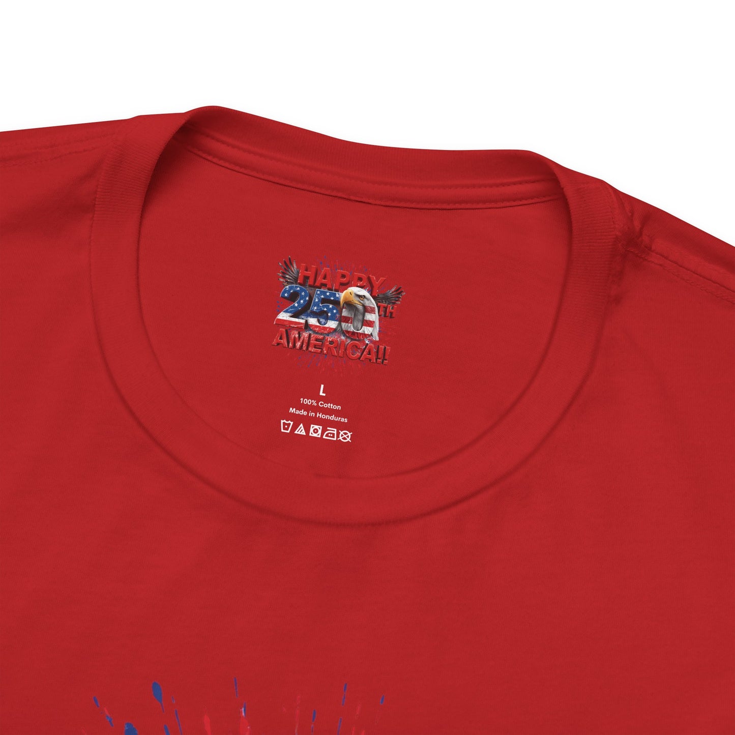 Happy 250th Birthday America T-Shirt | Patriotic Bald Eagle 4th of July Tee | 1776-2026 | XS-4XL