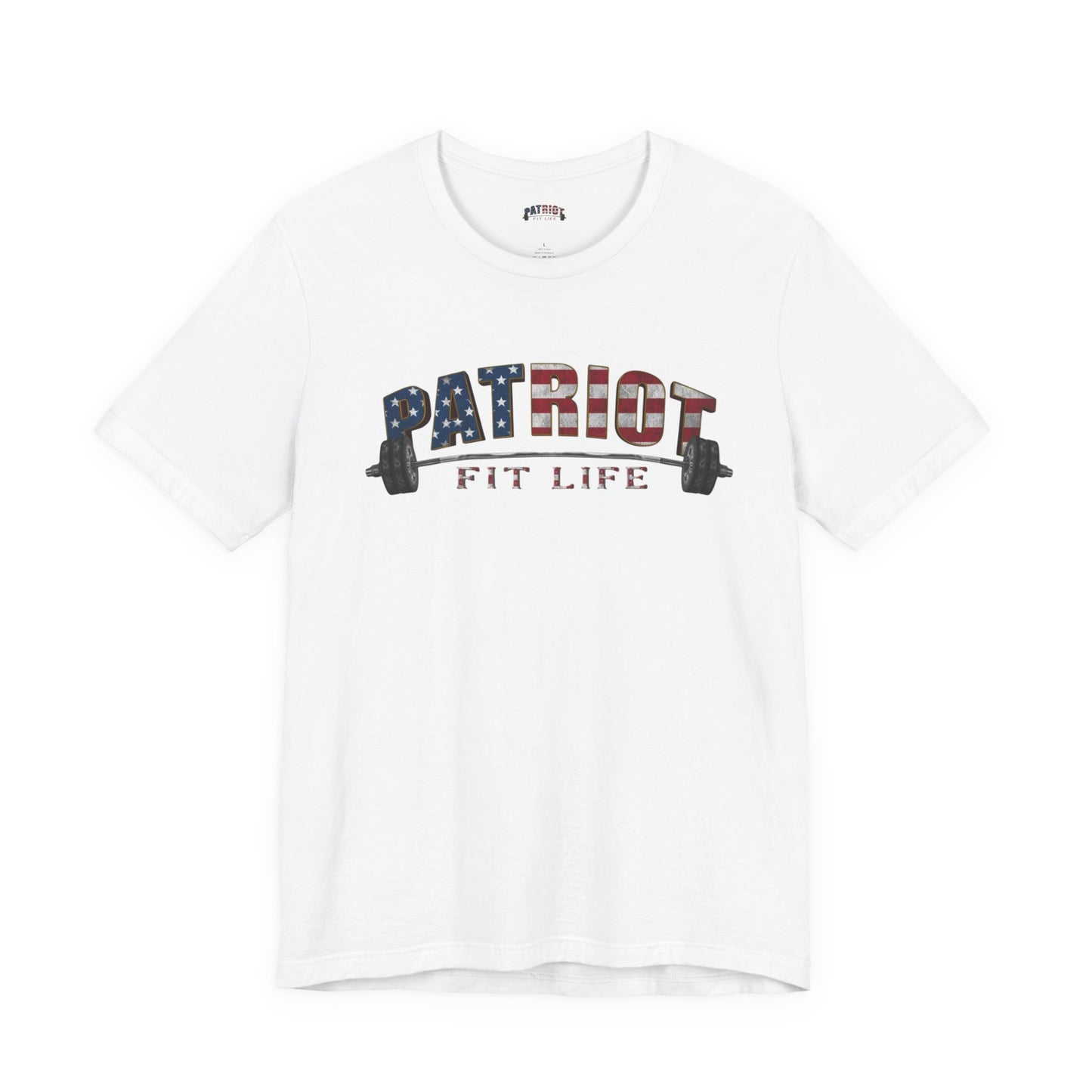 Patriot Fit Life T-Shirt | American Flag Weightlifting Gym Tee
