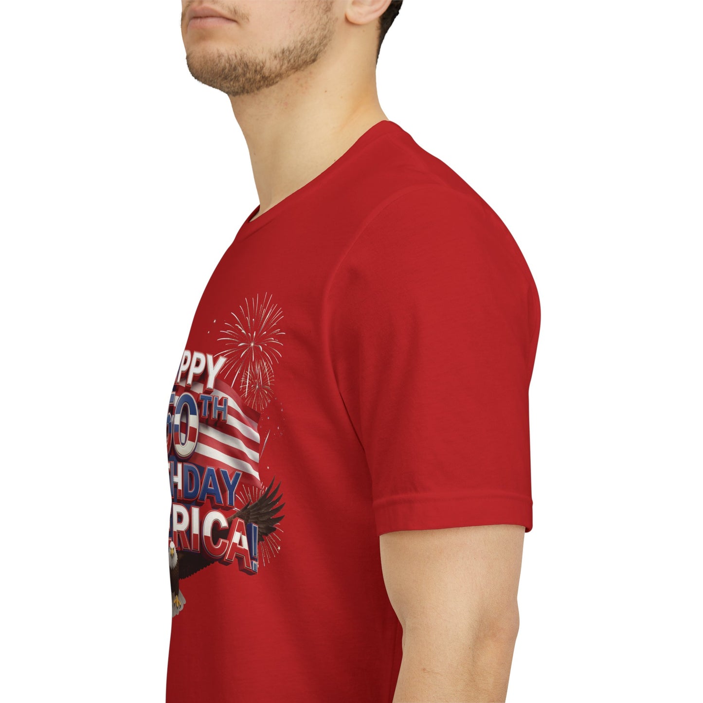 Happy 250th Birthday America Fireworks Eagle T-Shirt | July 4th
