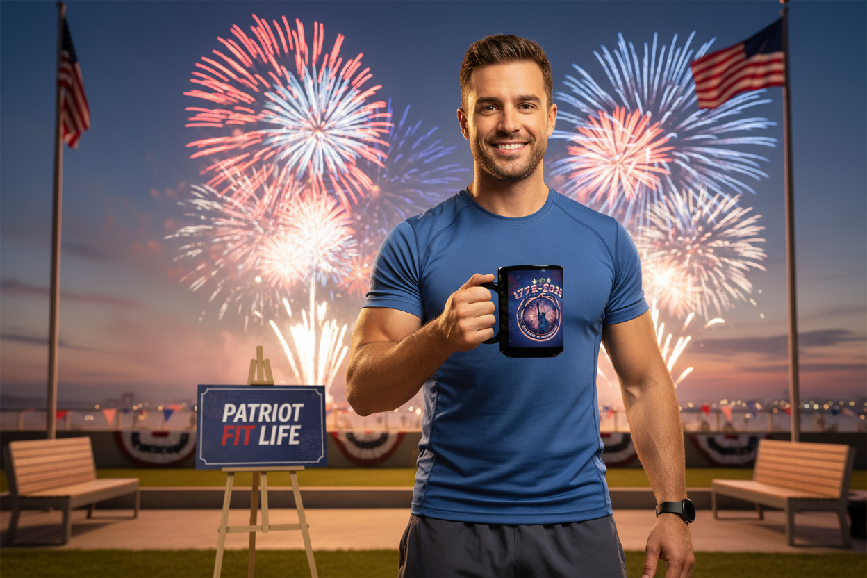 Independence Day 1776-2026 Black Mug — 250 Years of Freedom Patriotic Coffee Cup 11oz/15oz