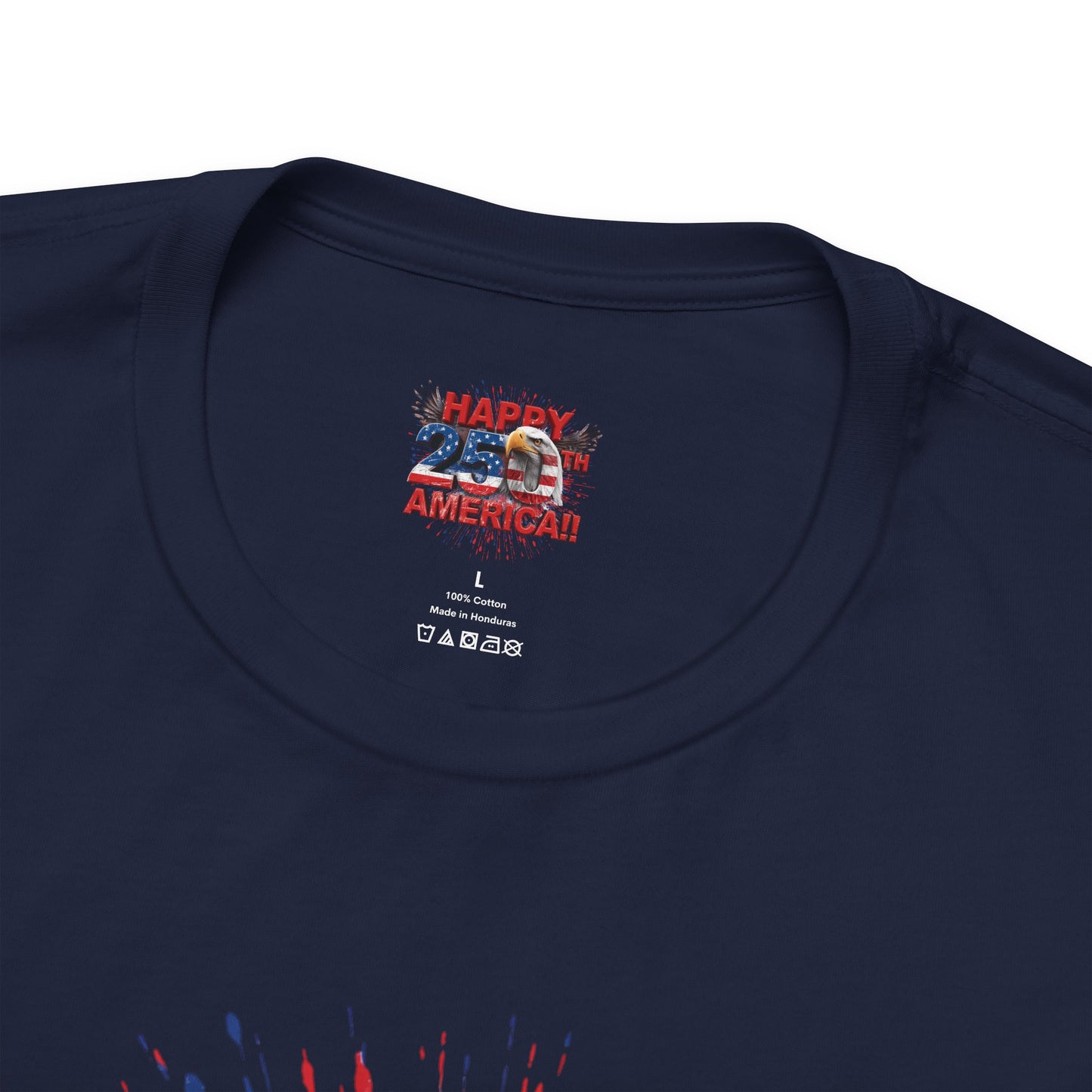 Happy 250th Birthday America T-Shirt | Patriotic Bald Eagle 4th of July Tee | 1776-2026 | XS-4XL