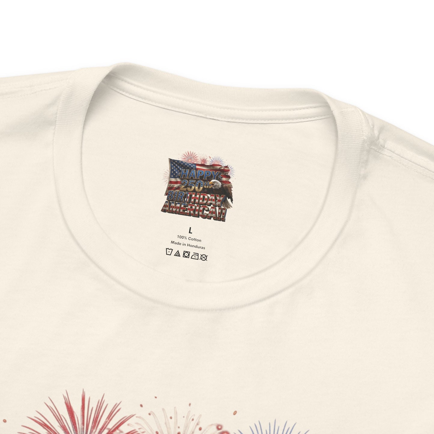 Happy 250th Birthday America T-Shirt | Patriotic Bald Eagle & Flag Tee | July 4th 2026 | 1776–2026