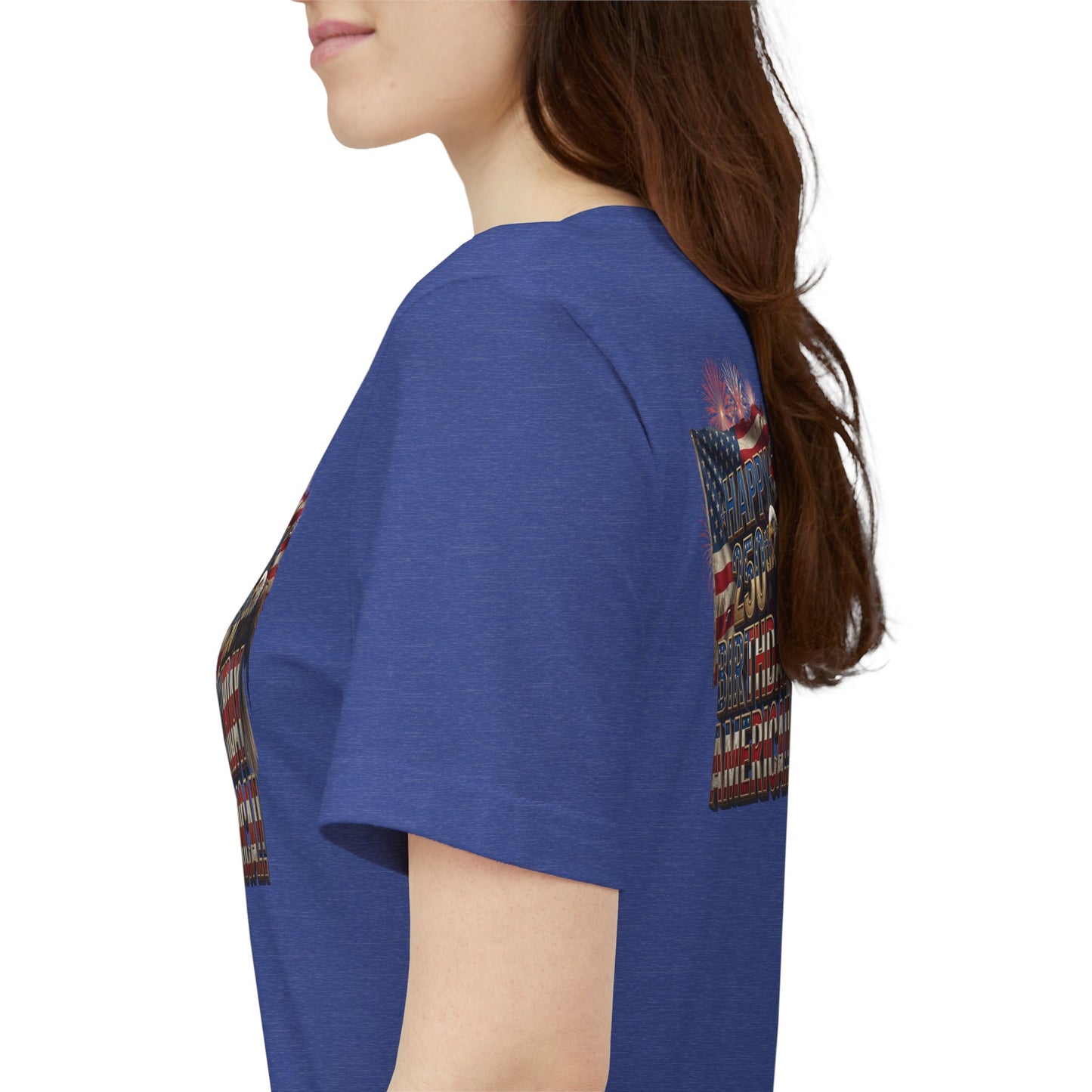Happy 250th Birthday America T-Shirt | Patriotic Bald Eagle & Flag Tee | July 4th 2026 | 1776–2026