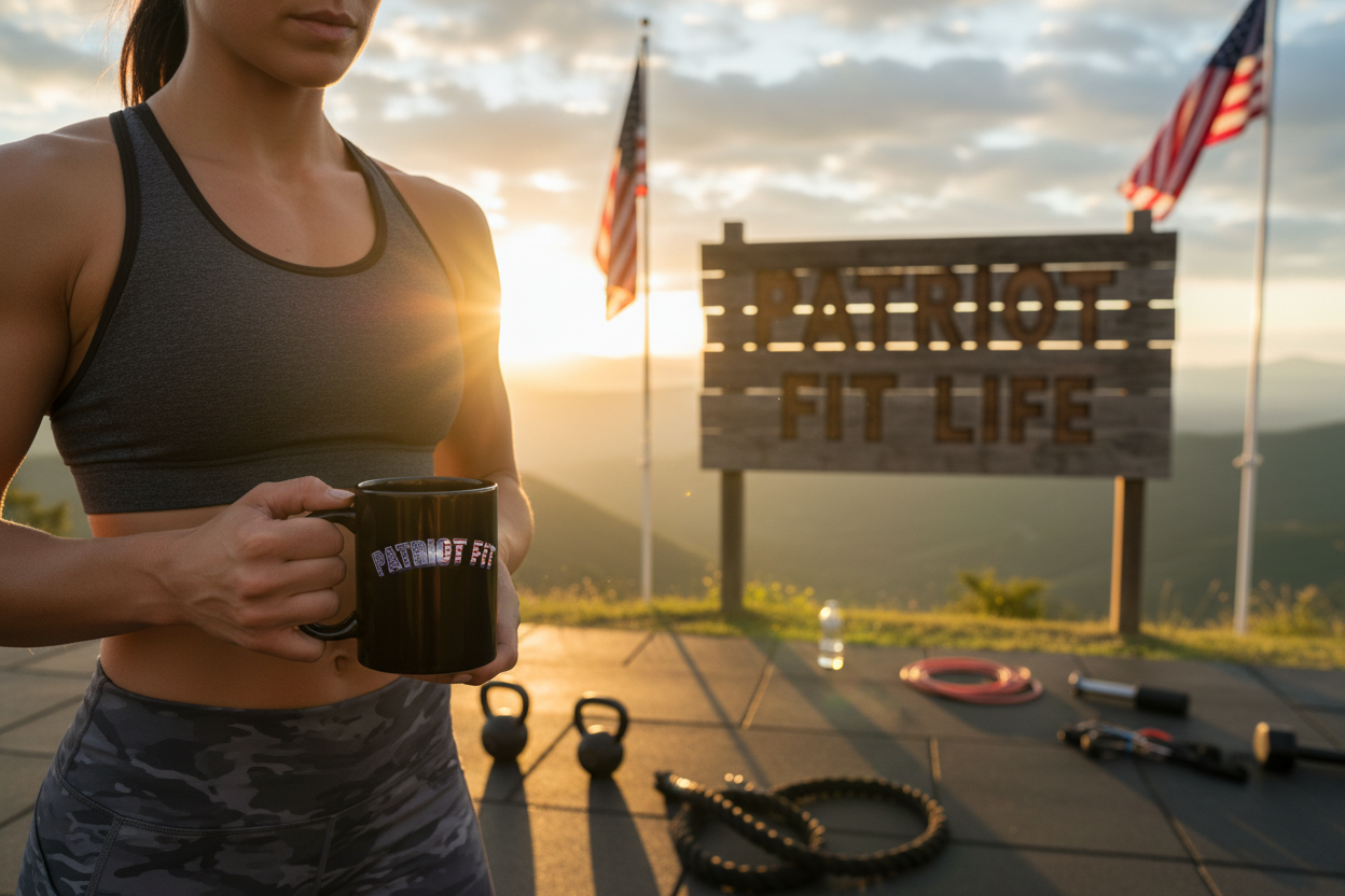 Patriot Fit Black Mug | American Flag Coffee Cup 11oz/15oz