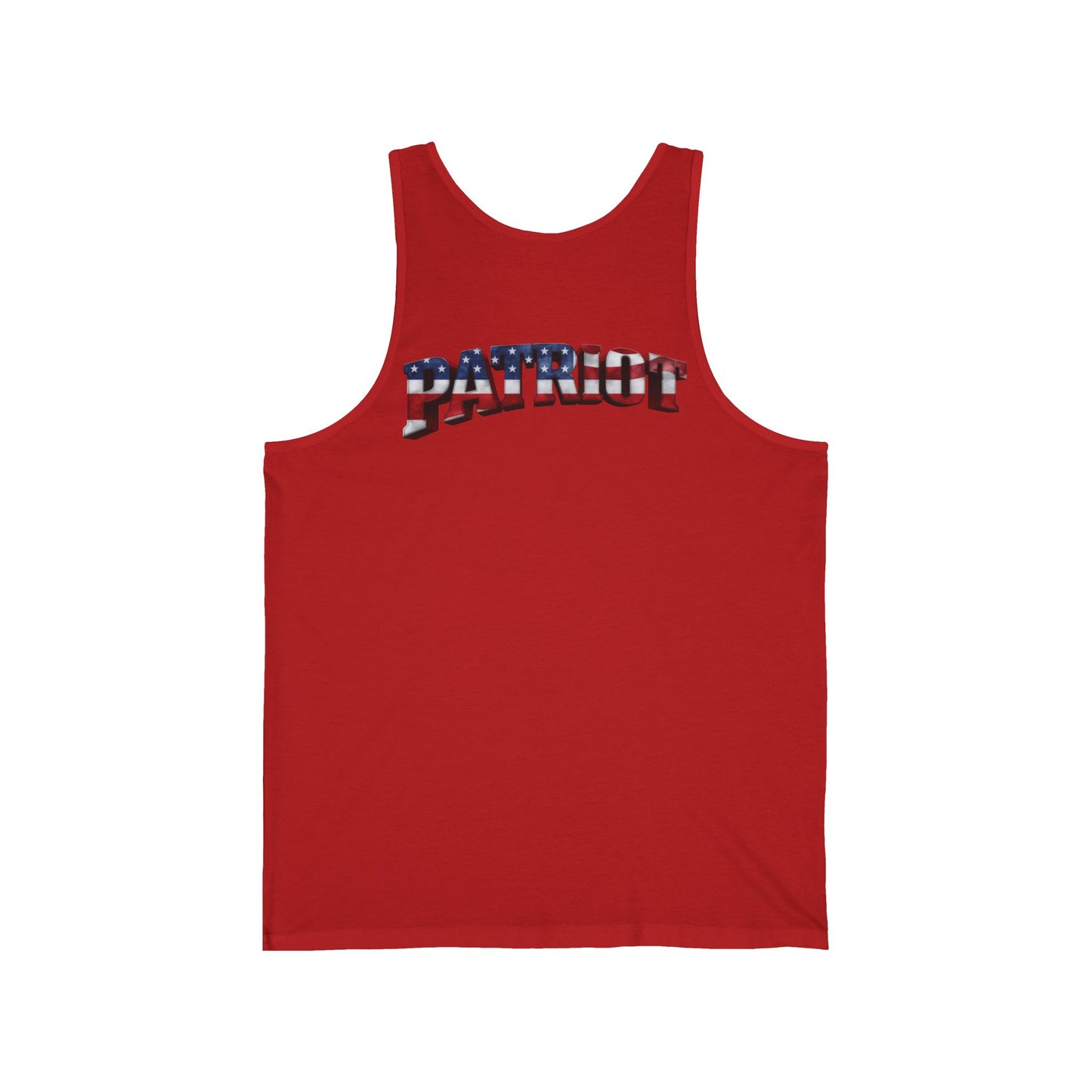 Patriot American Flag Tank Top - PATRIOT Chest Print Graphic Tee