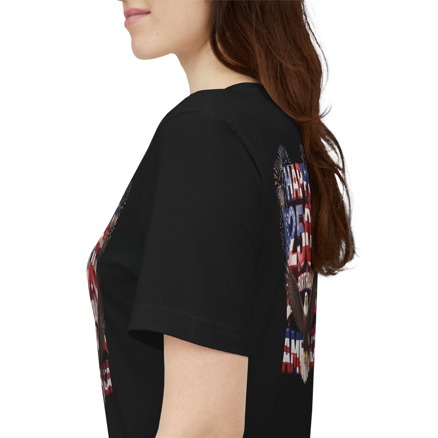 America 250th Birthday Eagle Fireworks T-Shirt | Patriotic Tee