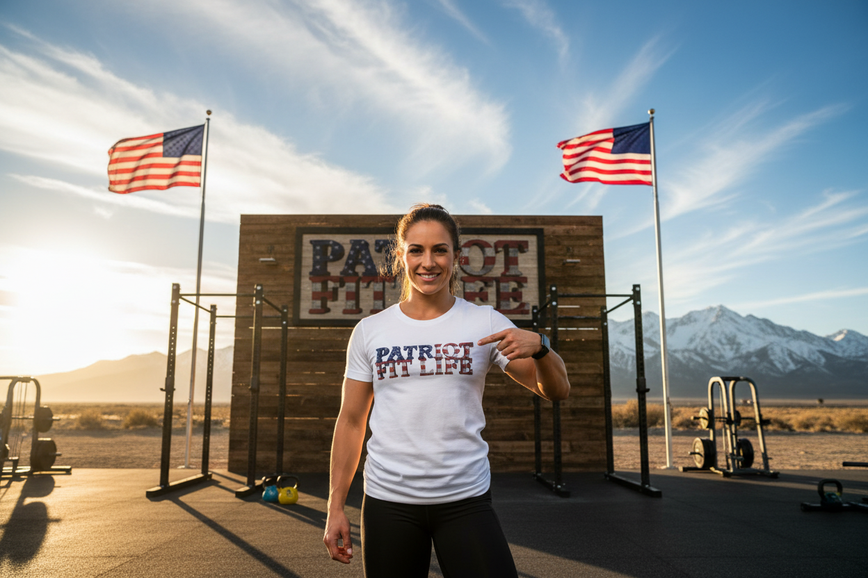 Patriot Fit Life American Flag T-Shirt | Lightweight Fitness Tee