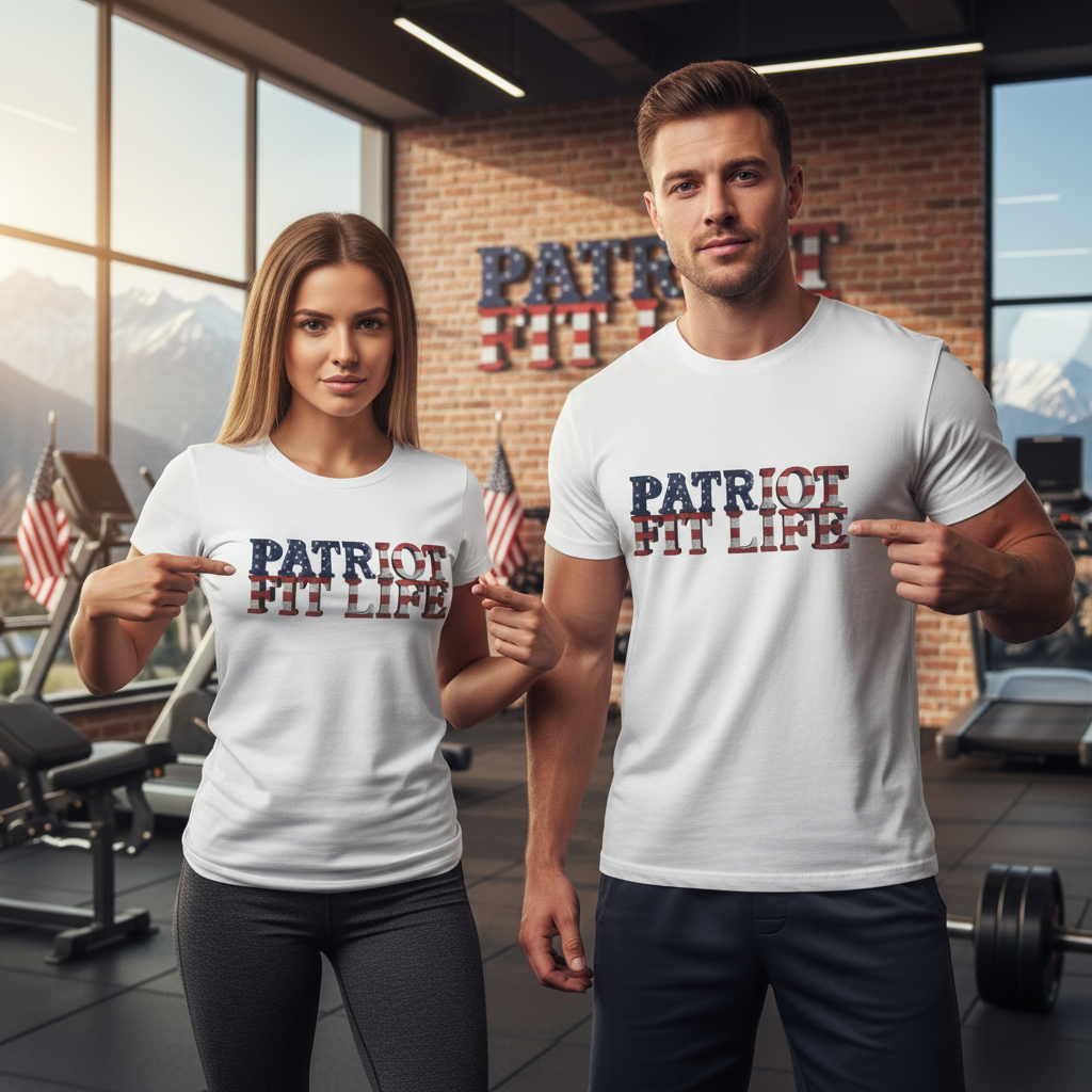 Patriot Fit Life American Flag T-Shirt | Lightweight Fitness Tee