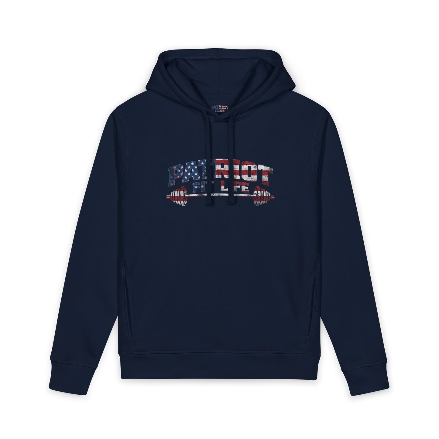Patriot Fit Life Hoodie | American Flag Barbell Gym Hoodie