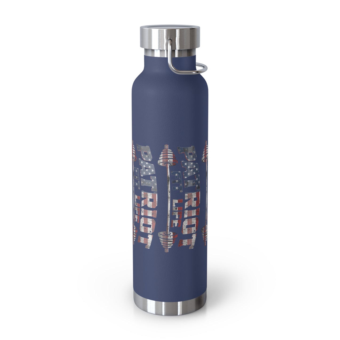 Patriot Fit Life 22oz Copper Insulated Bottle | American Flag Water Bottle
