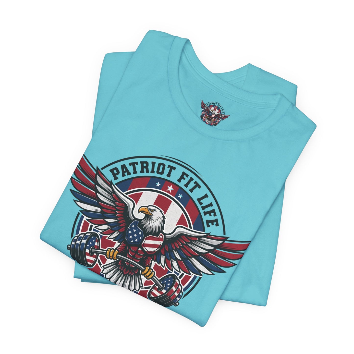 Patriot Fit Life Eagle T-Shirt | American Flag Fitness Tee