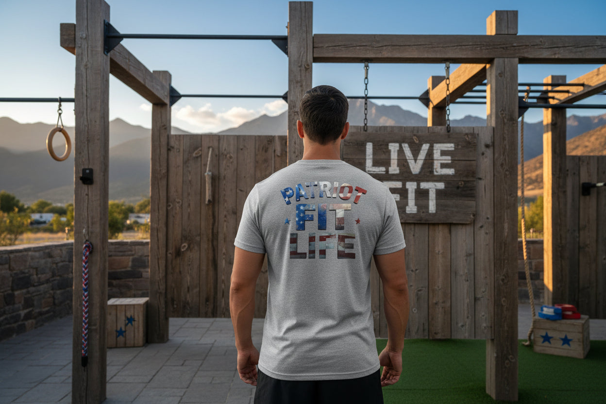 Patriot Fit Life - American Flag T-Shirt - Fitness