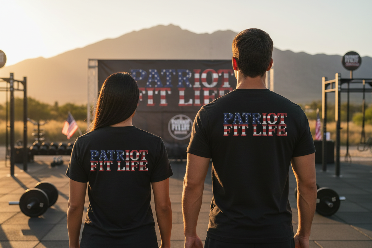 Patriot Fit Life American Flag T-Shirt | Lightweight Fitness Tee