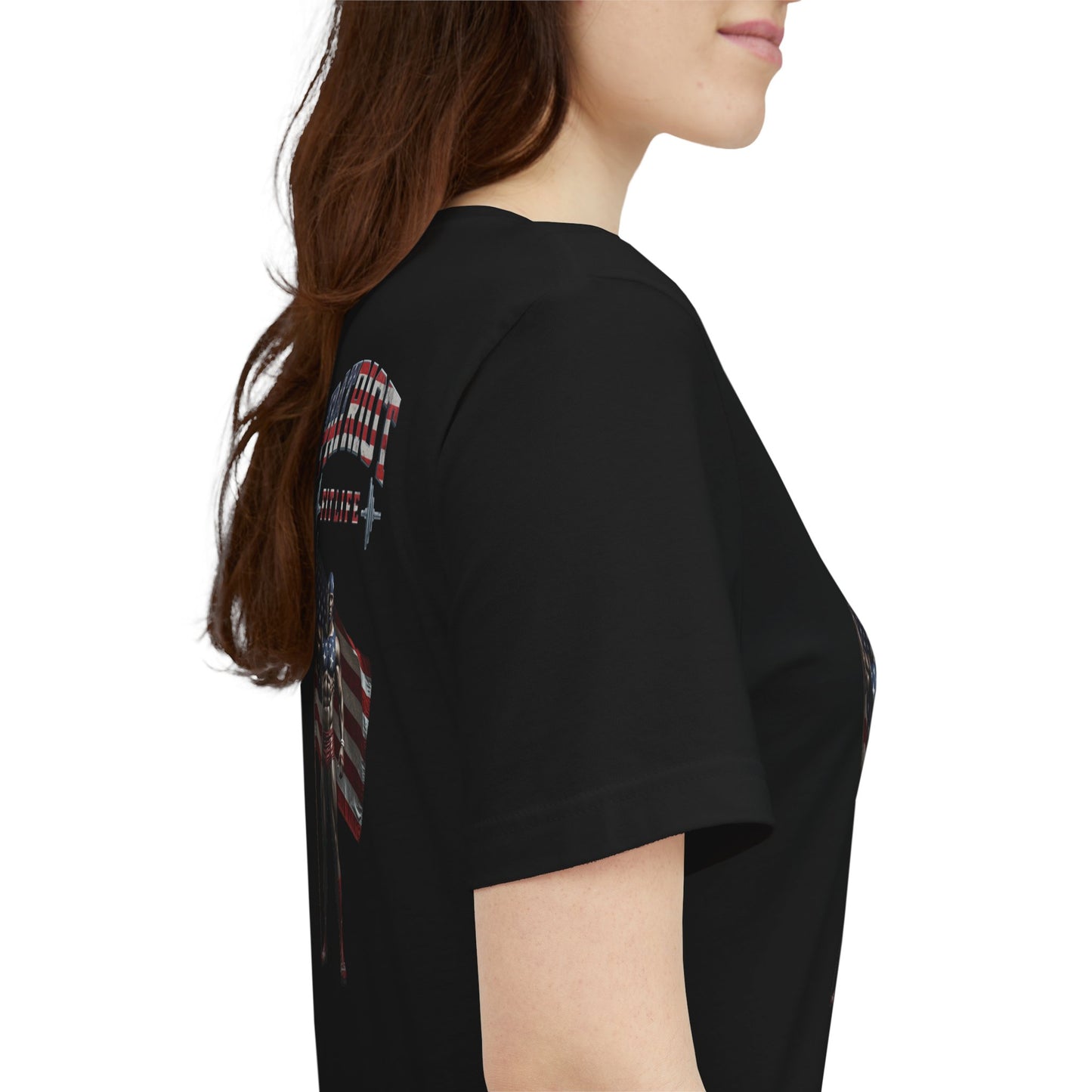 Patriot Fit Life Tee - American Flag Fitness T-Shirt