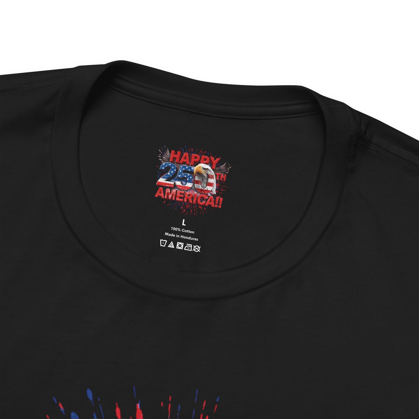 Happy 250th Birthday America T-Shirt | Patriotic Bald Eagle 4th of July Tee | 1776-2026 | XS-4XL